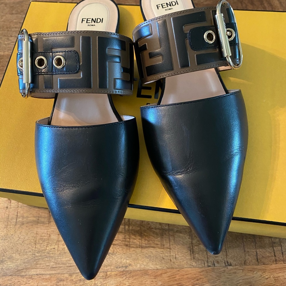 Fendi Slingback Mules